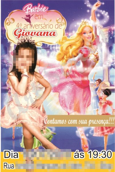 Imã Barbie Bailarina ( diversos modelos do tema)